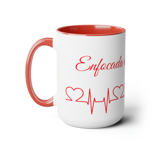 Taza Enfocada & Imparable Heart Beat - Coffee Mug 15 oz.